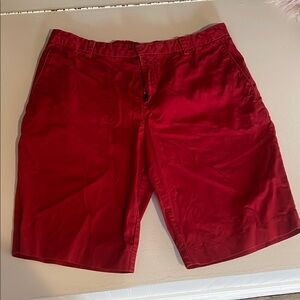 JF J.Ferrar Red Flat Front Casual Shorts
